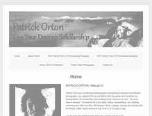 Tablet Screenshot of patrickorton-liveyourdreams.com